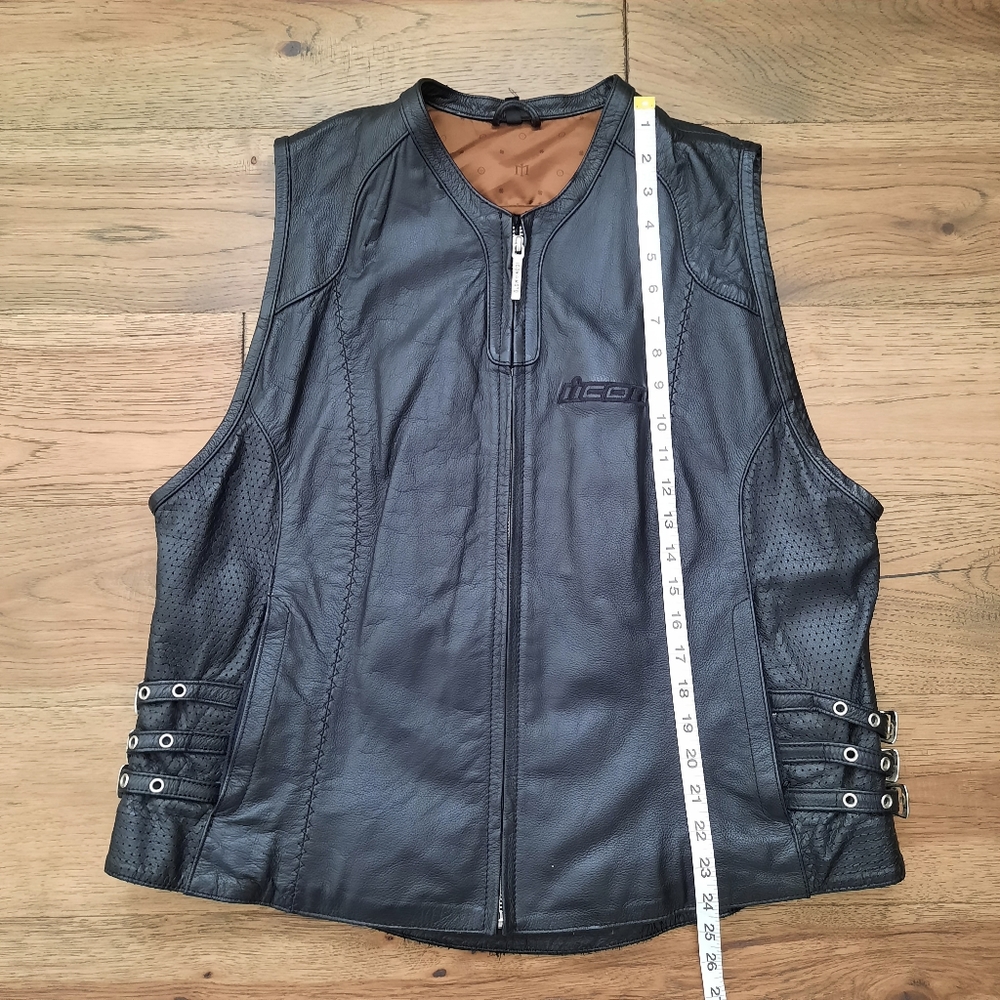 ICON Genuine Leather Vest - Picture 16 of 16